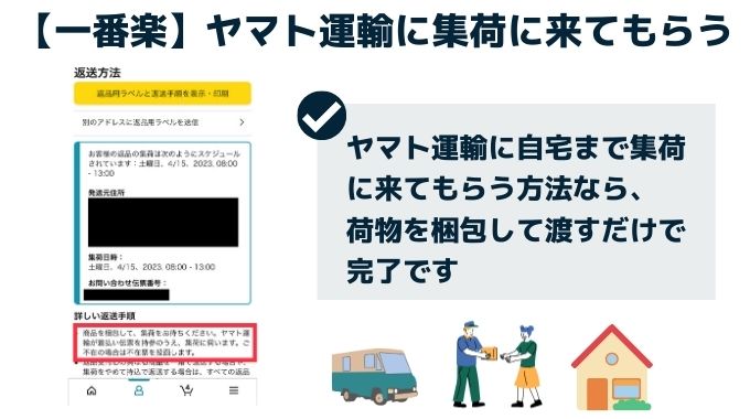 一番楽なのは、ヤマト運輸に集荷に来てもらう方法