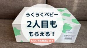 Amazonらくらくベビー2人目ももらえる！もらい方2つを徹底解説