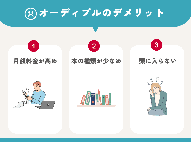 オーディブルのデメリット３選